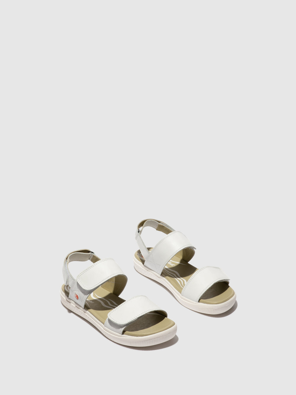 Velcro Sandals INDU753SOF WHITE W/WHITE SOLE
