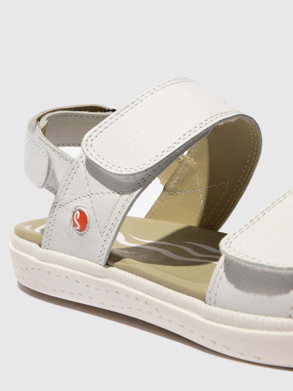 Velcro Sandals INDU753SOF WHITE W/WHITE SOLE