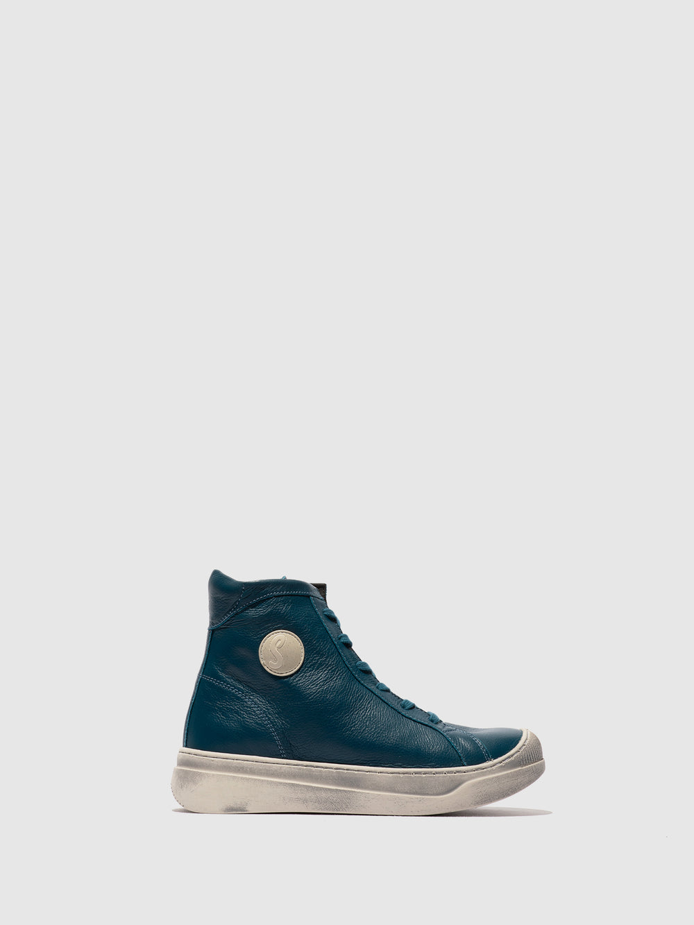Lace-up Ankle Boots APPE756SOF BLUE DENIM