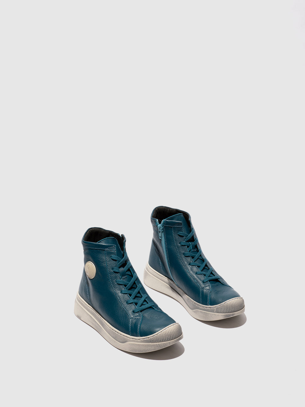 Lace-up Ankle Boots APPE756SOF BLUE DENIM