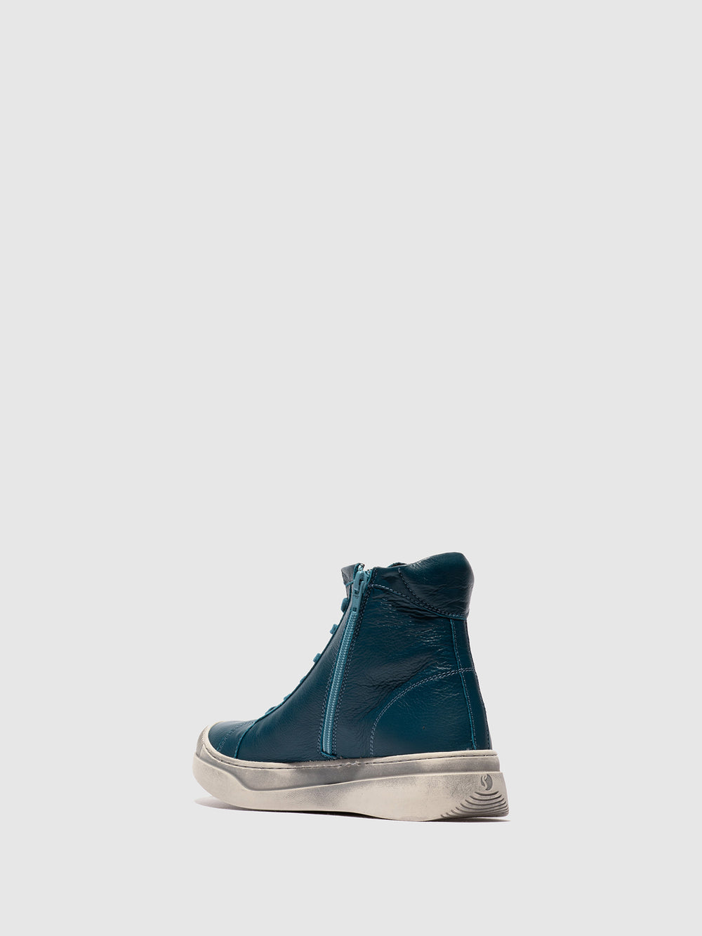 Lace-up Ankle Boots APPE756SOF BLUE DENIM