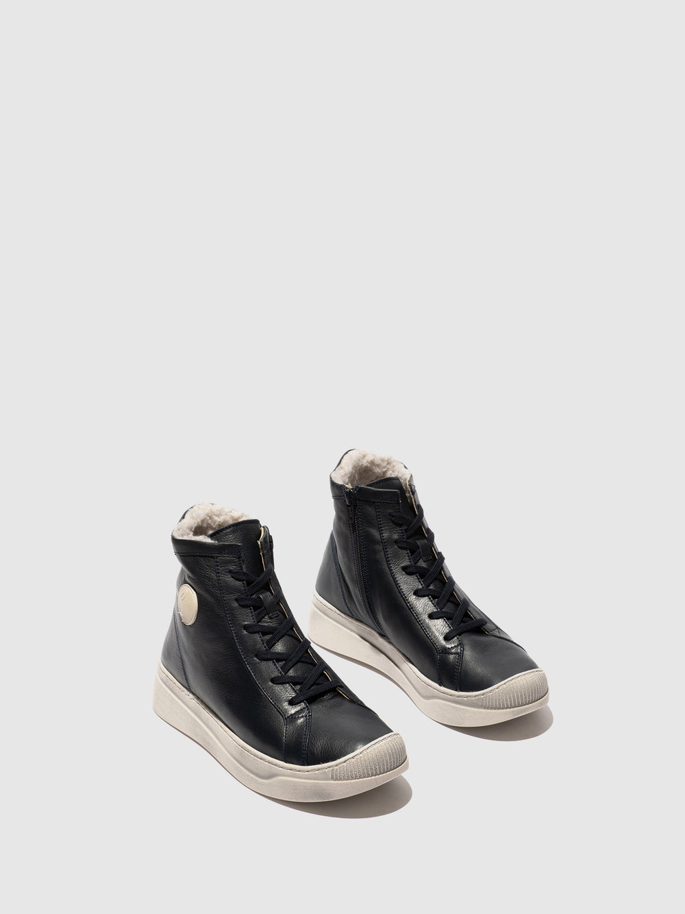 Lace-up Ankle Boots APPE756SOF NAVY W/WOOL