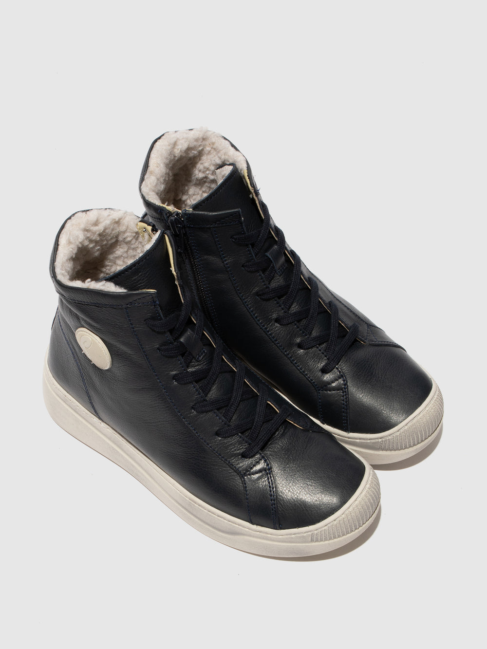 Lace-up Ankle Boots APPE756SOF NAVY W/WOOL