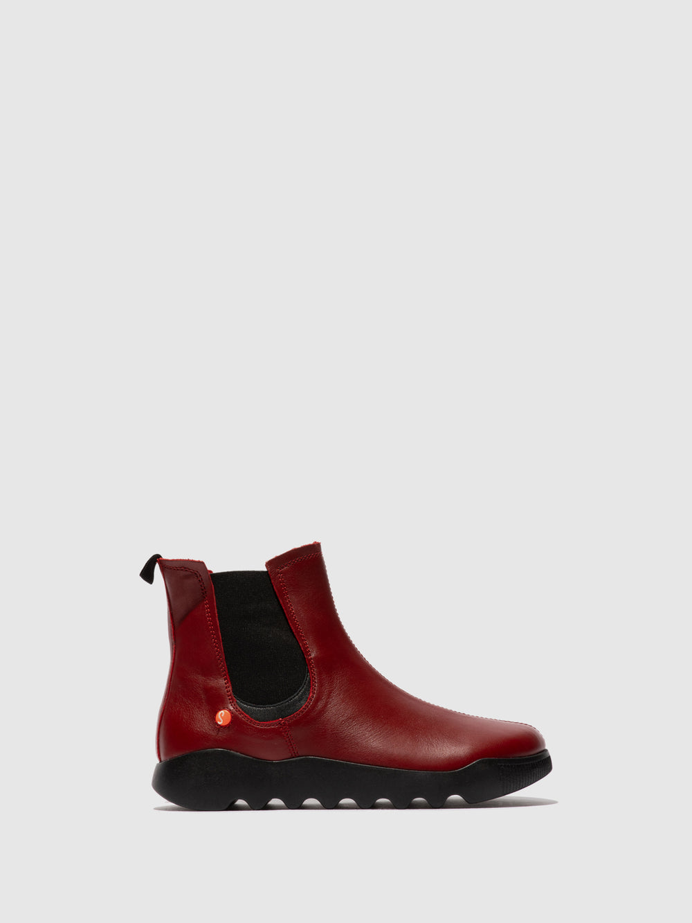 Chelsea Ankle Boots WHAD765SOF RED W/BLACK ELASTIC