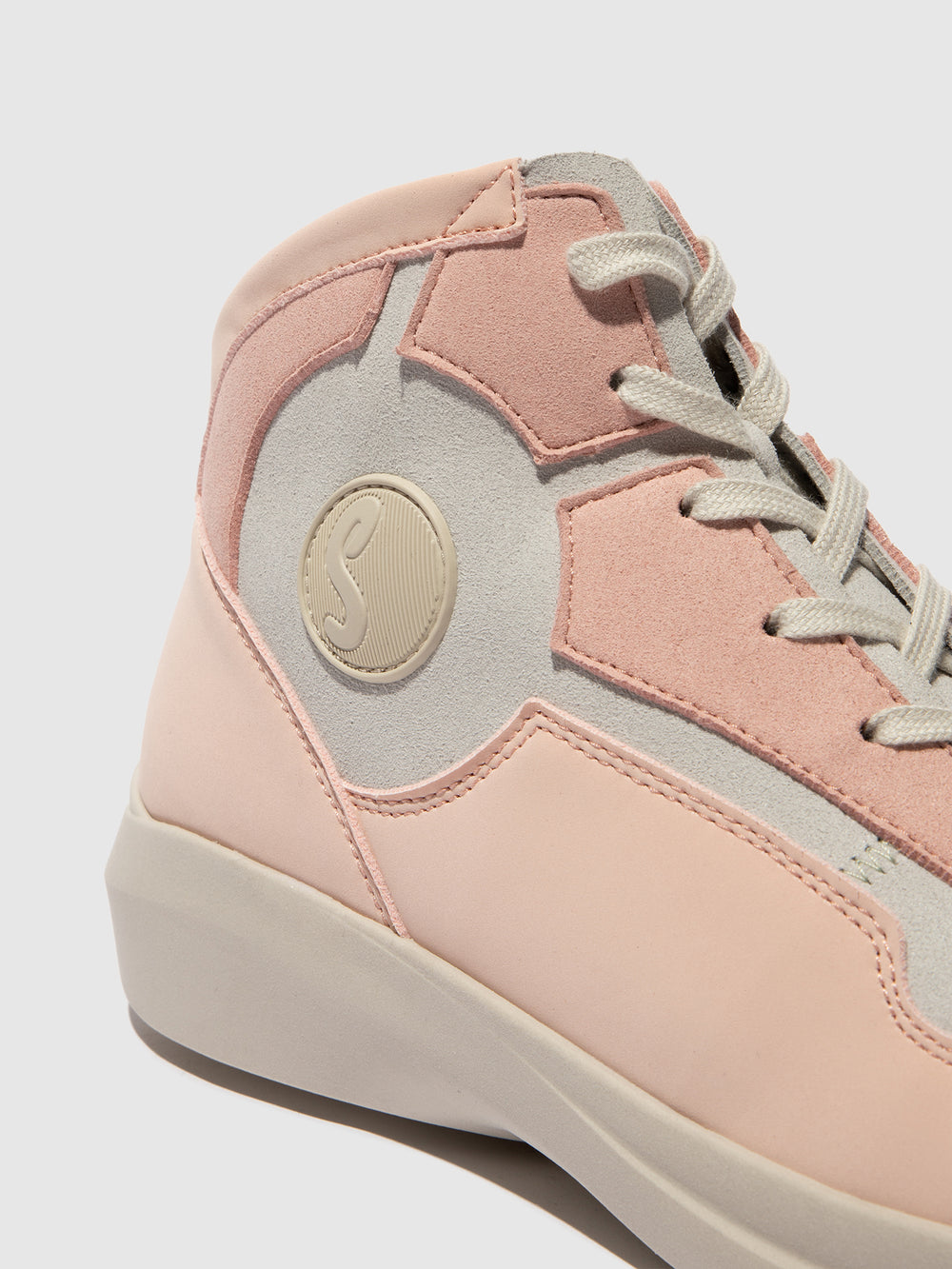 Hi-Top Trainers GULI775SOF WHITE/PINK