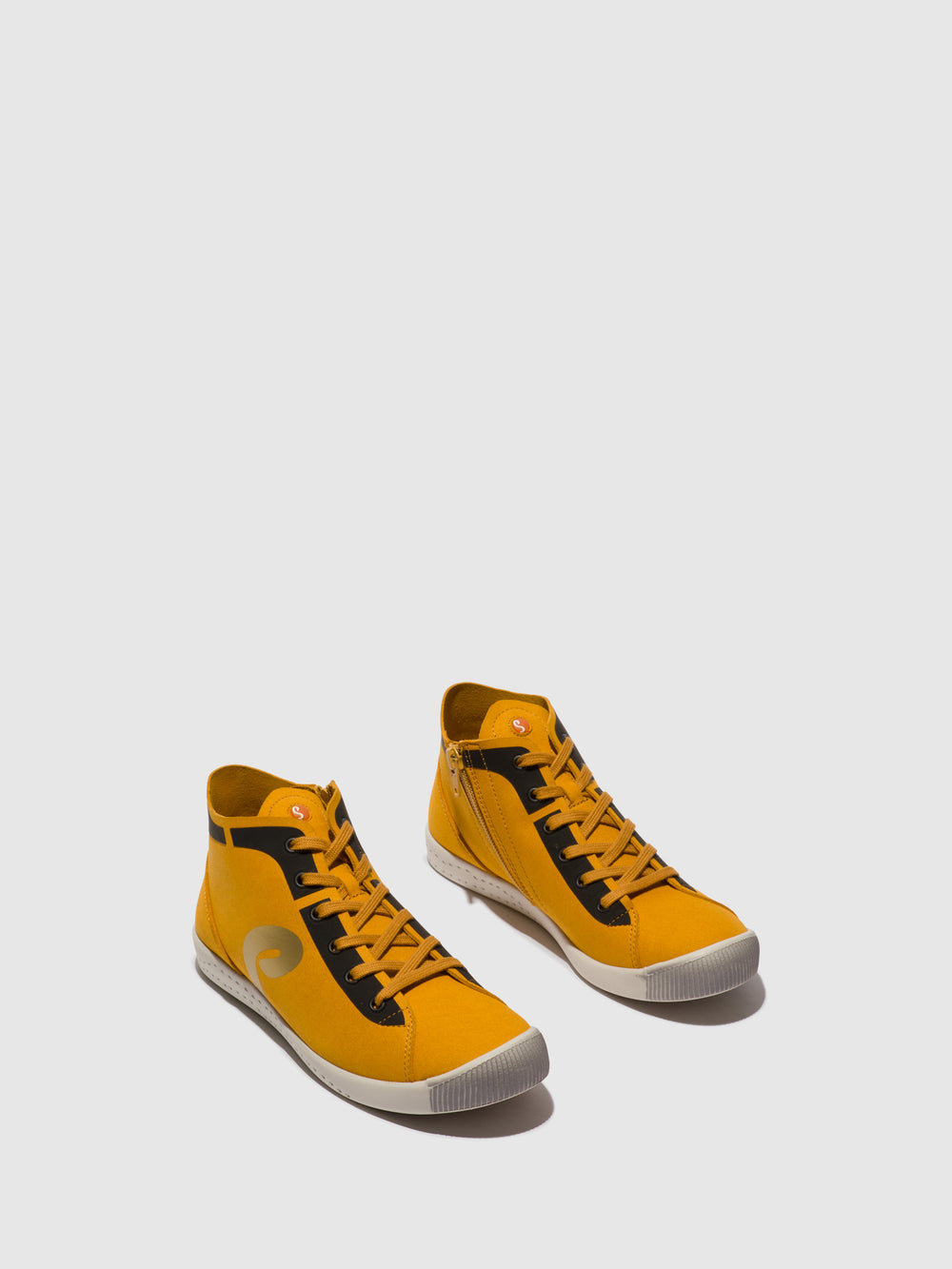 Hi-Top Trainers ILLU782SOF MUSTARD