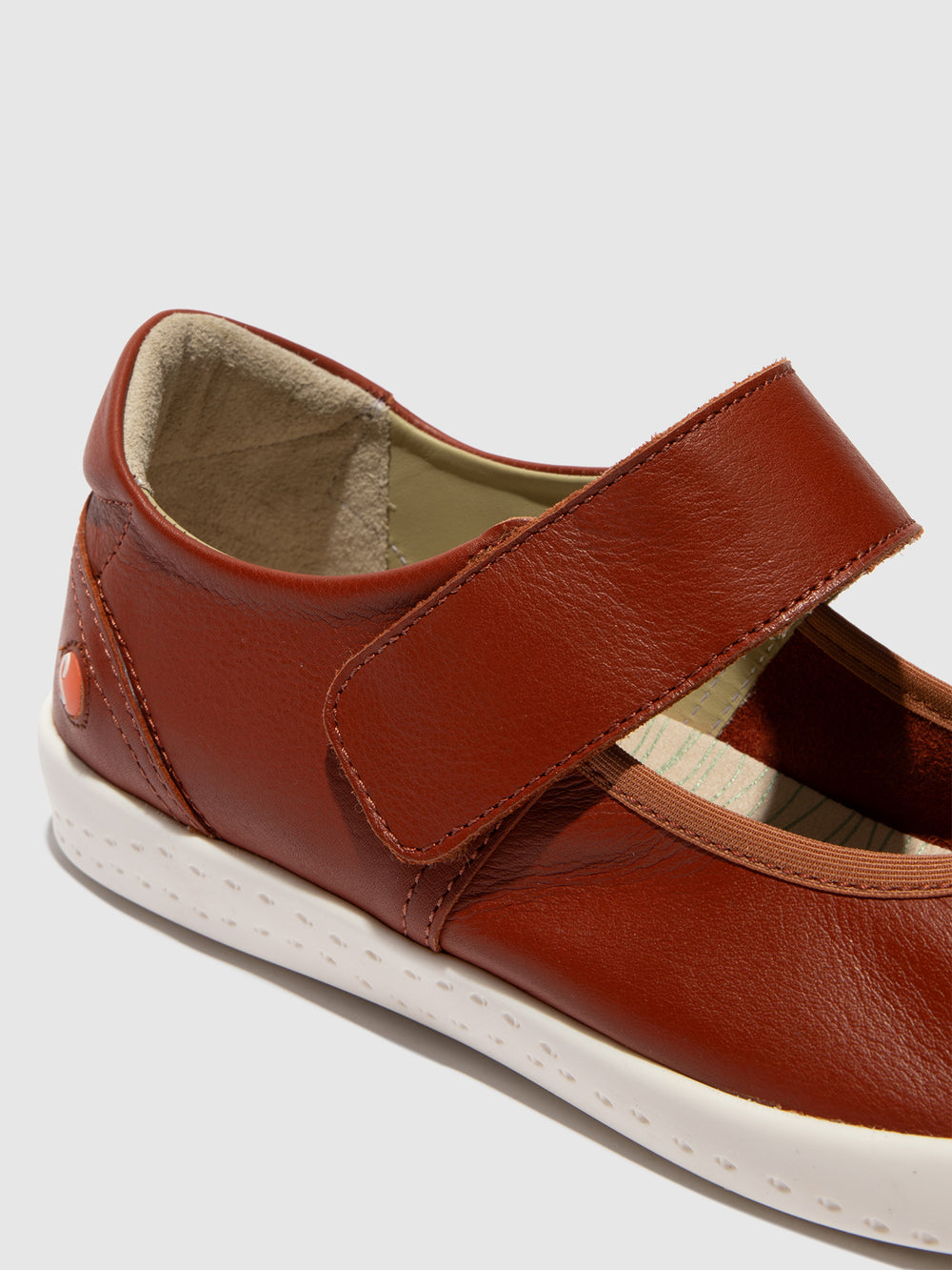 Velcro Ballerinas IGLA785SOF BRICK BROWN