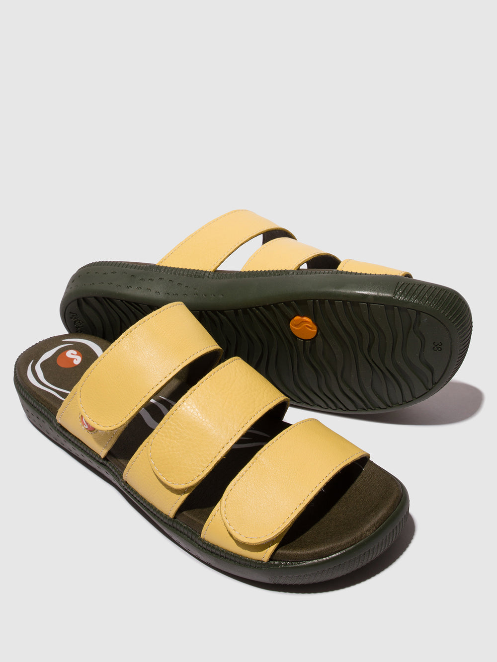 Slip-on Sandals IWEY790SOF LT. YELLOW W/DK ARMY SOLE
