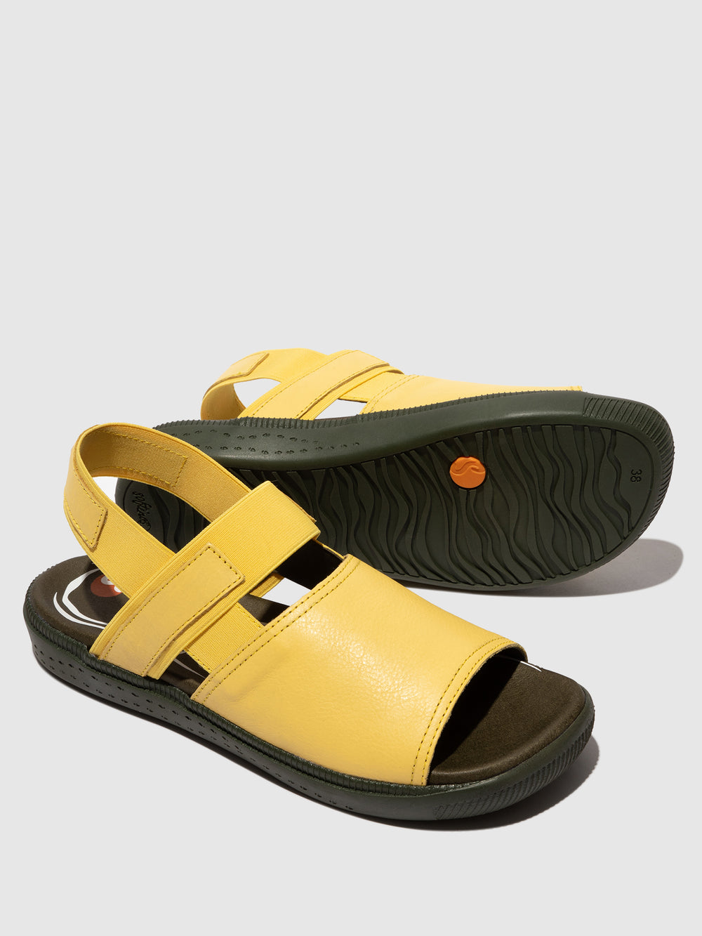 Sling-Back Sandals ILIX792SOF LT.YELLOW W/DK ARMY SOLE