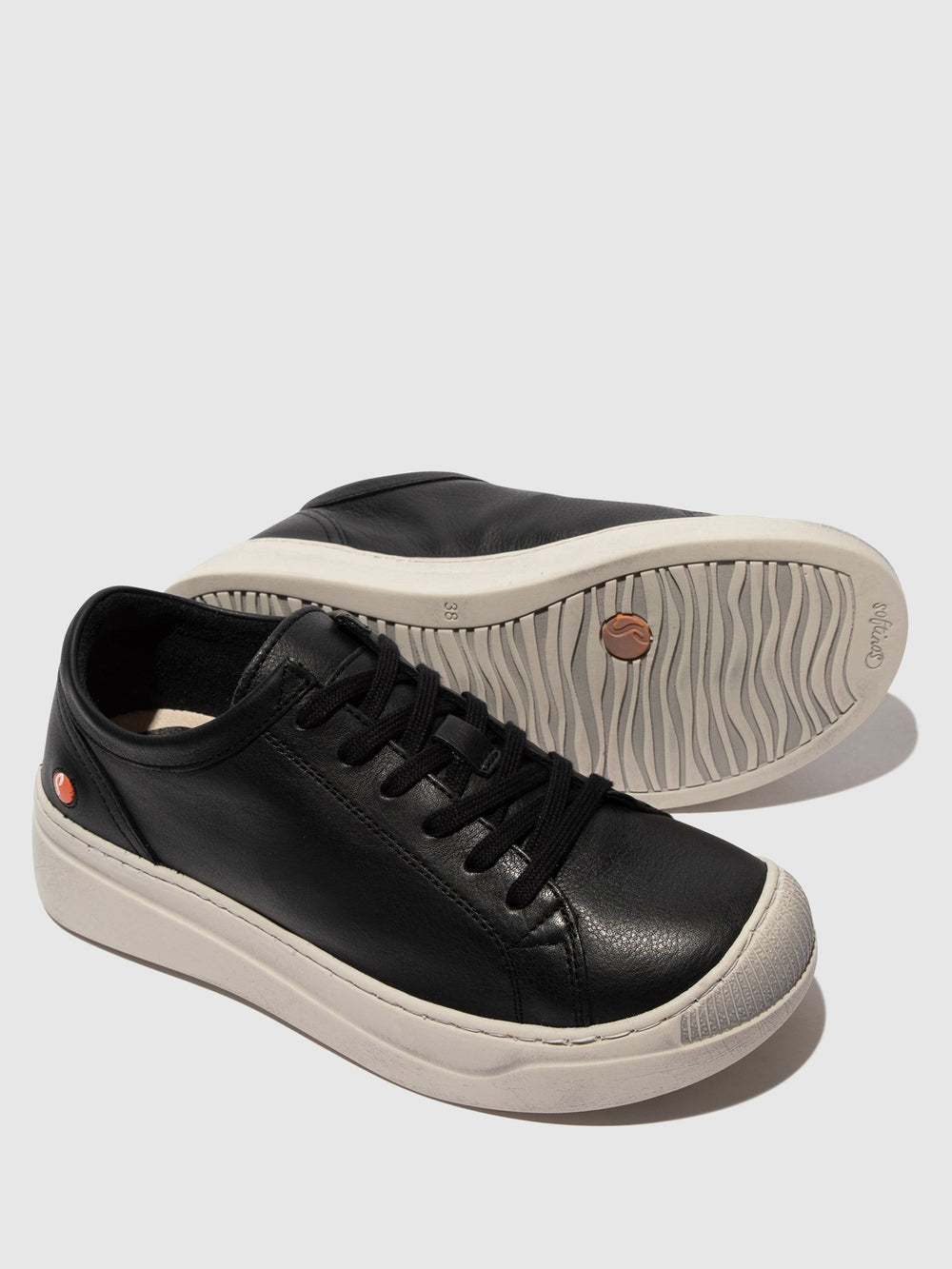 Lace-up Trainers APOR794SOF SMOOTH LEATHER BLACK