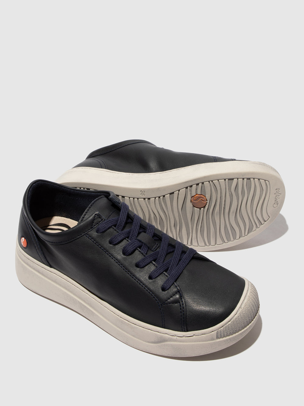 Lace-up Trainers APOR794SOF SMOOTH LEATHER NAVY