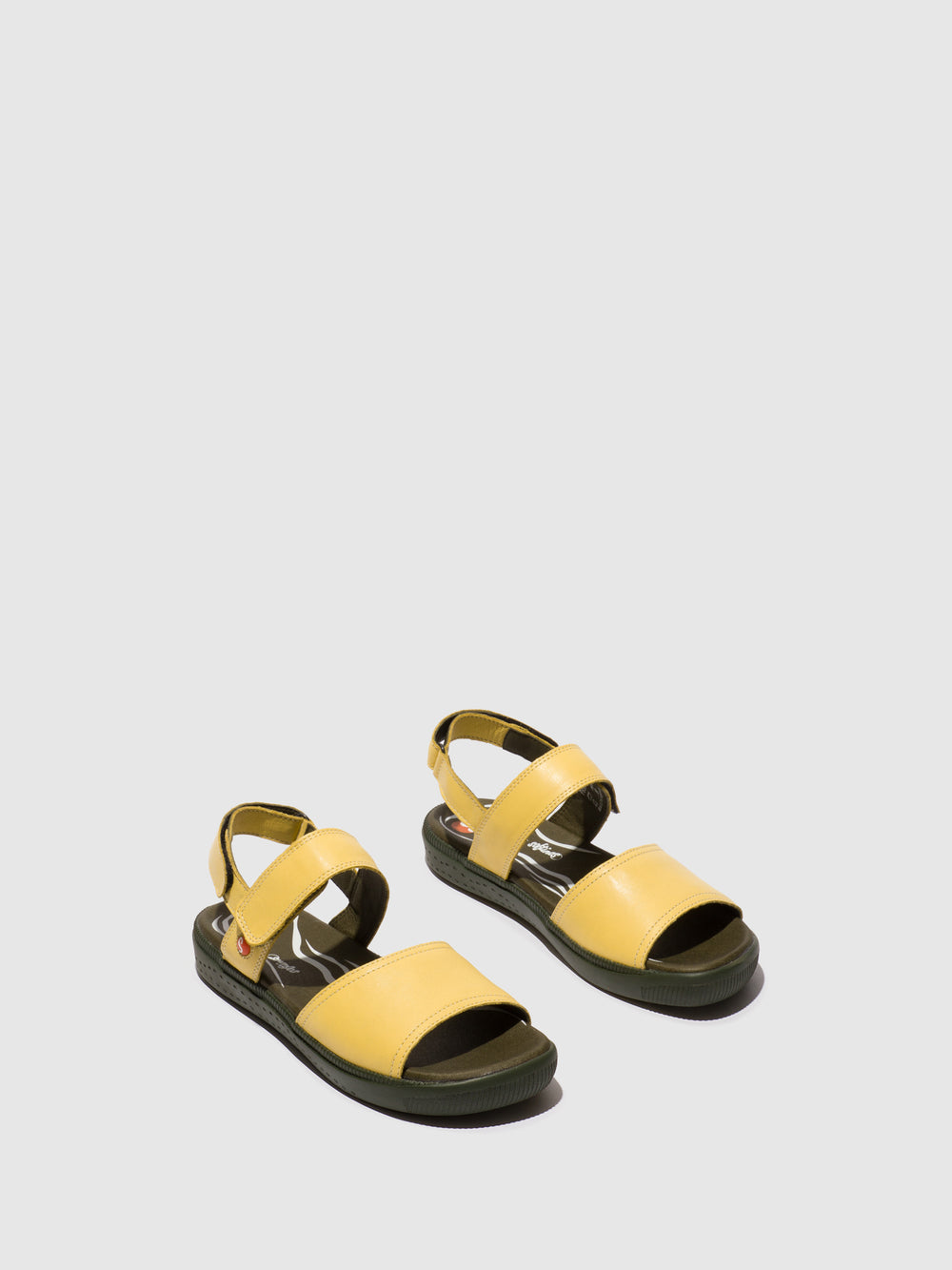 Sling-Back Sandals INDI795SOF LIGHT YELLOW W/DK. ARMY SOLE