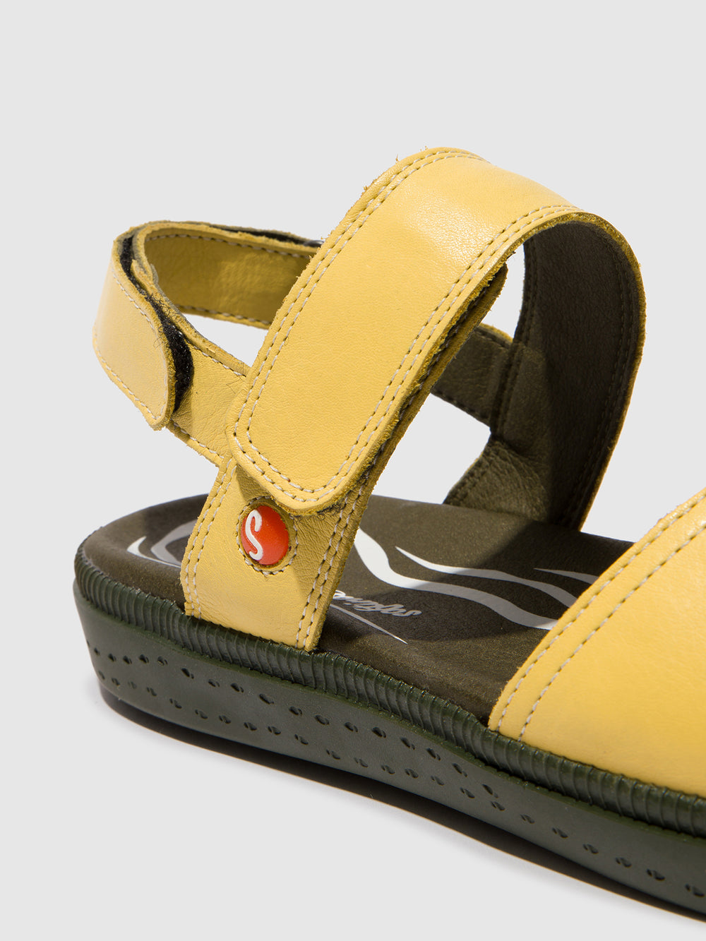Sling-Back Sandals INDI795SOF LIGHT YELLOW W/DK. ARMY SOLE