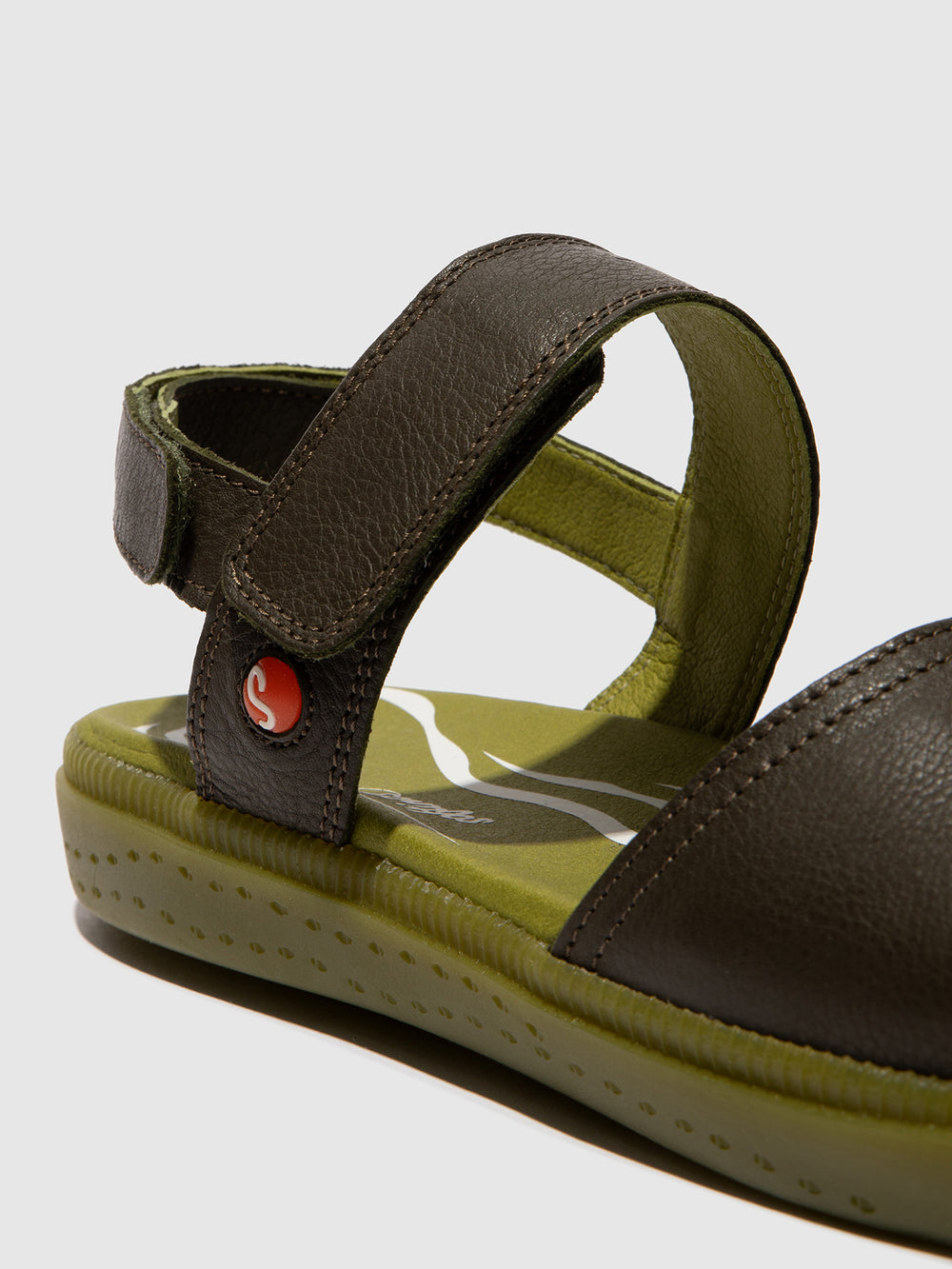 Sling-Back Sandals INDI795SOF ARMY GREEN W/ GREEN SOLE