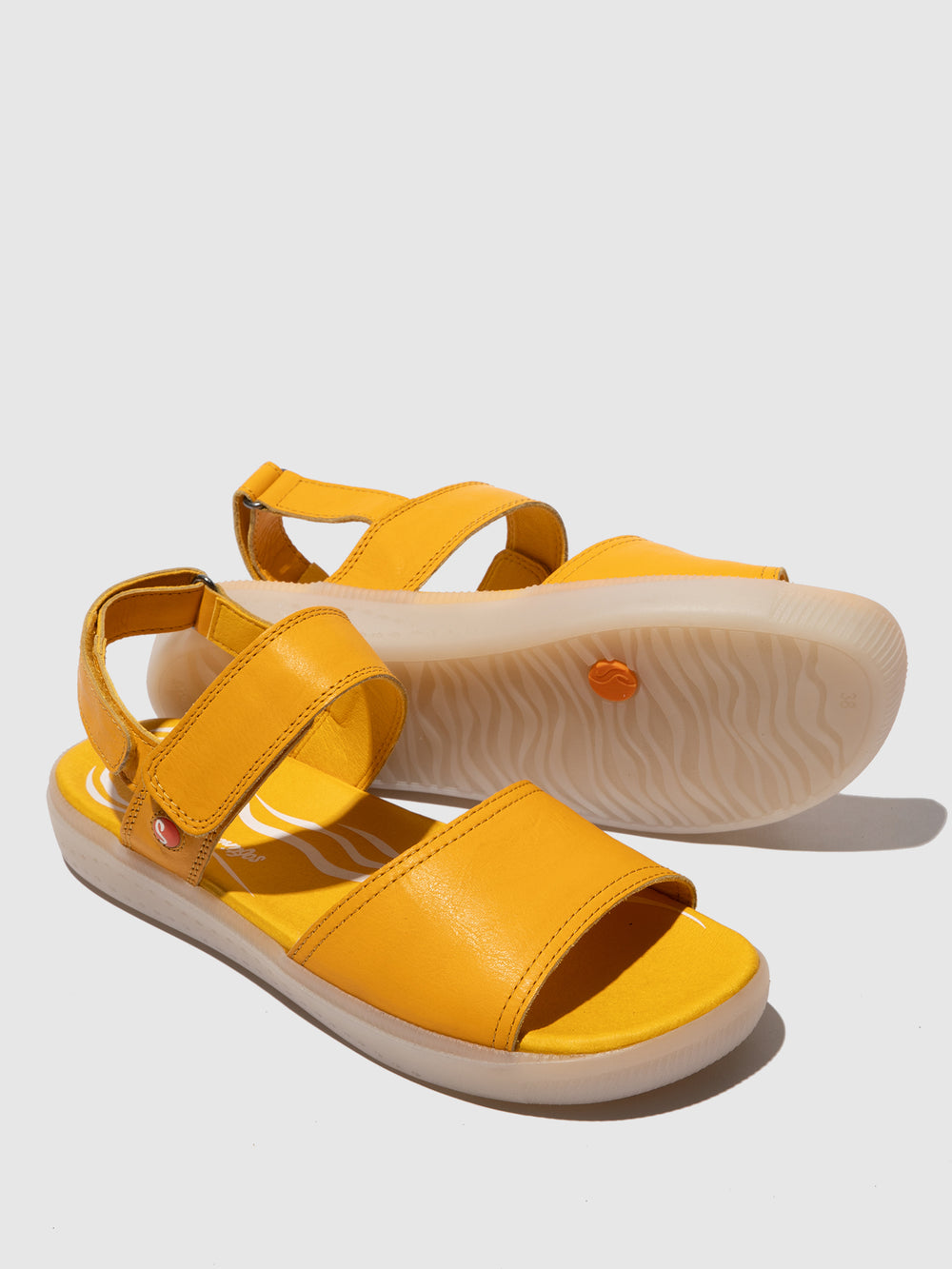 Sling-Back Sandals INDI795SOF MUSTARD - Softinos