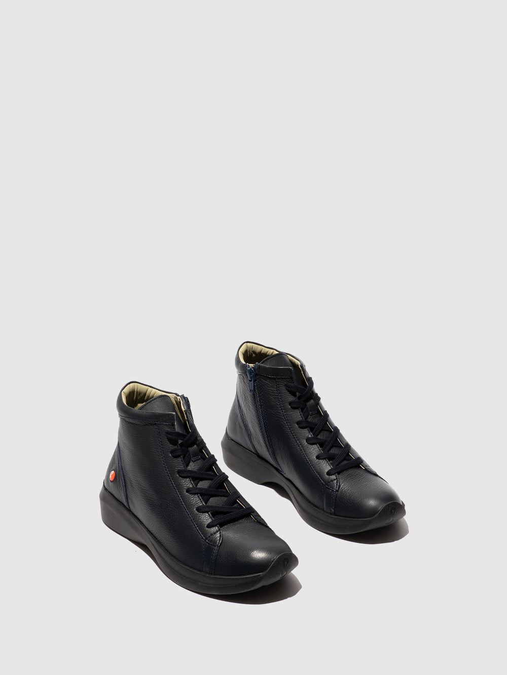 Zip Up Ankle Boots GOLB797SOF NAVY
