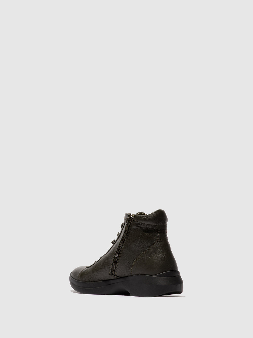 Zip Up Ankle Boots GOLB797SOF MILITARY