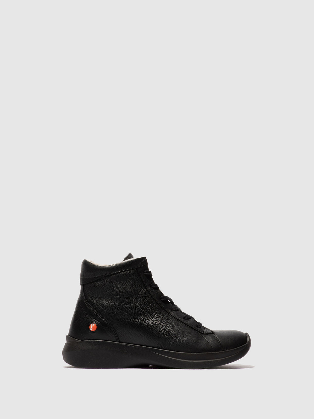 Zip Up Ankle Boots GOLB797SOF BLACK W/WOOL LINING
