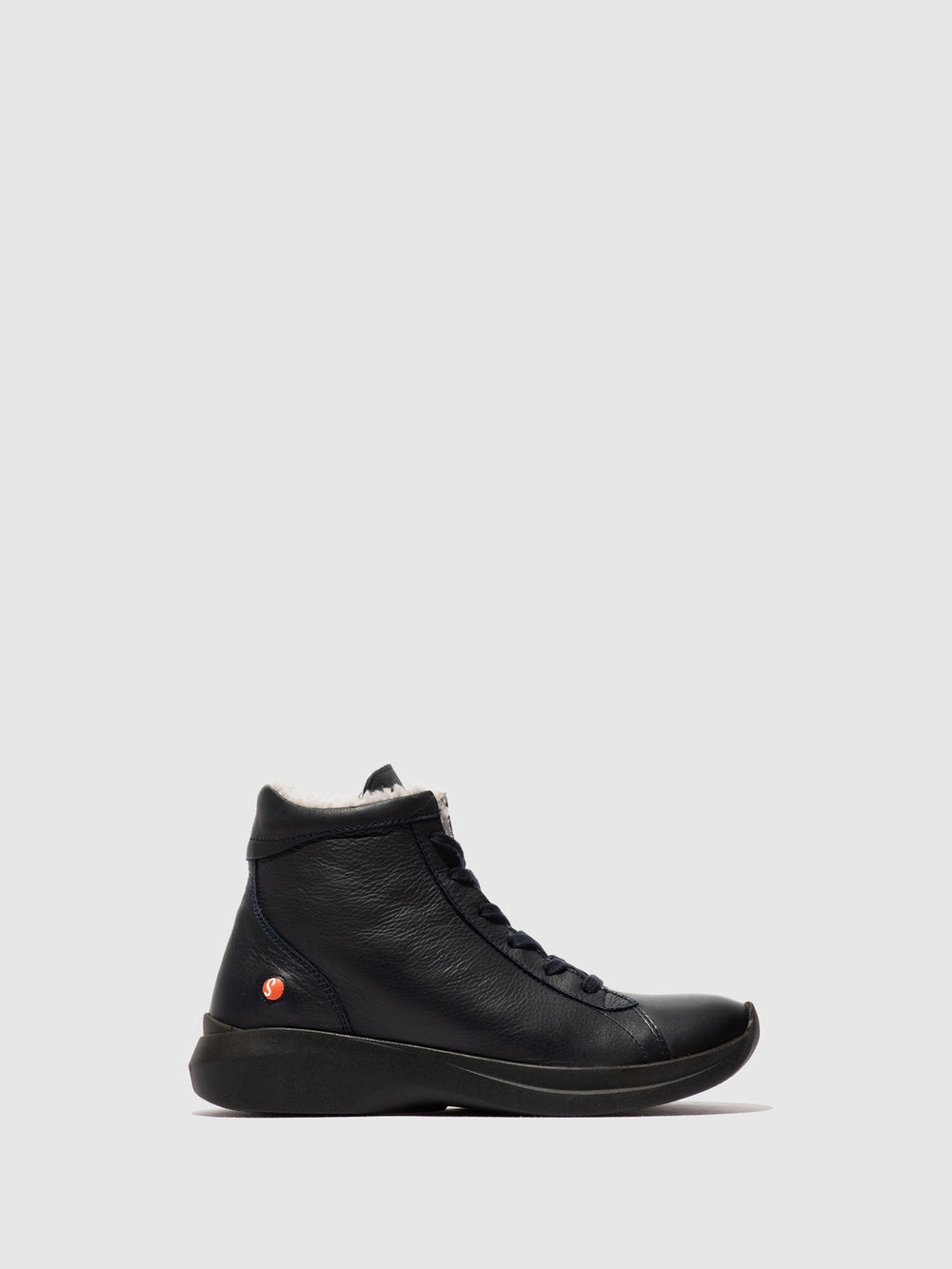 Zip Up Ankle Boots GOLB797SOF NAVY W/WOOL LINING