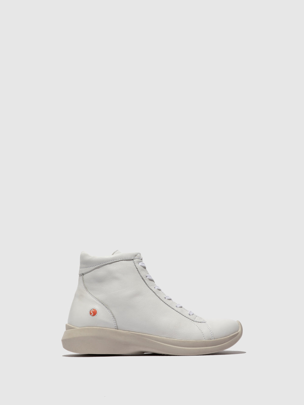 Lace-up Ankle Boots GOLB797SOF WHITE - Softinos