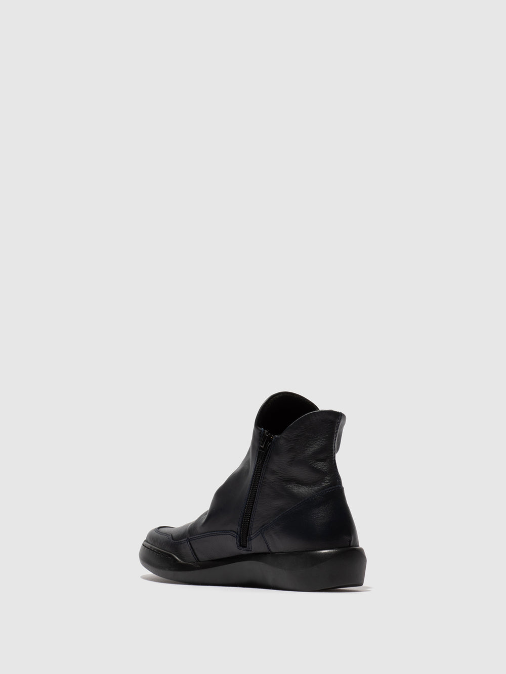 Zip Up Ankle Boots BUDY805SOF NAVY
