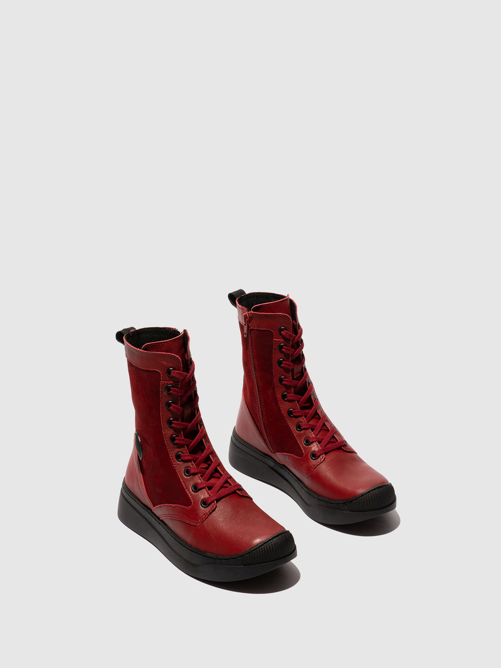 Lace-up Ankle Boots ABOL806SOF RED