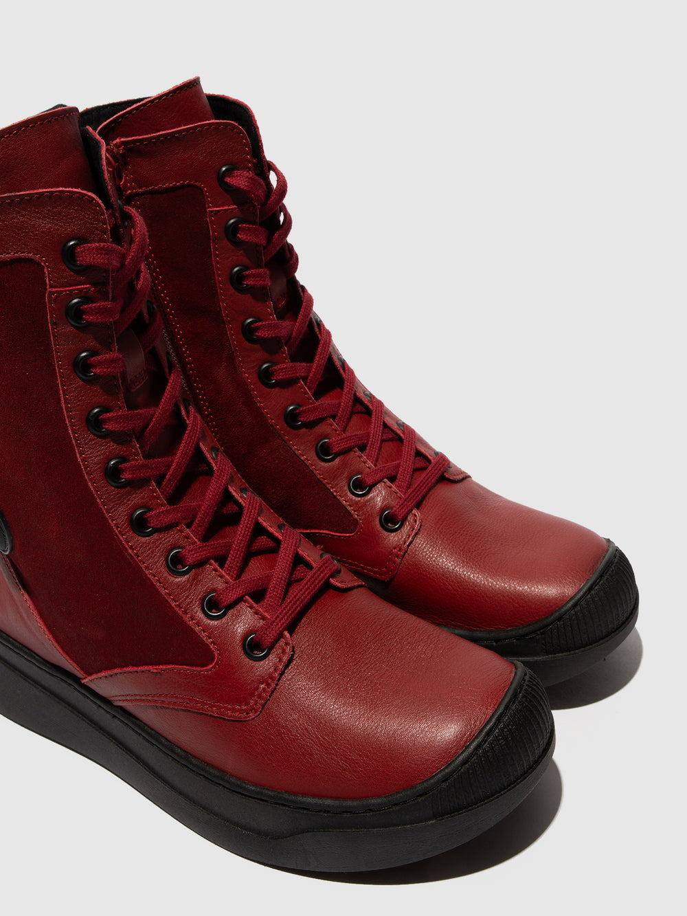 Lace-up Ankle Boots ABOL806SOF RED