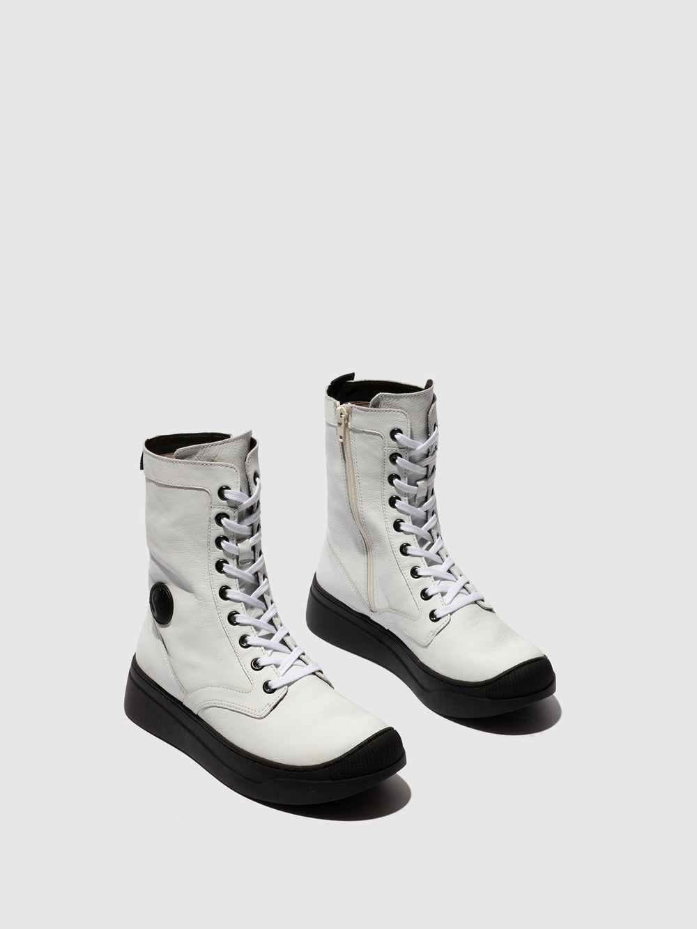 Lace-up Ankle Boots ABOL806SOF WHITE
