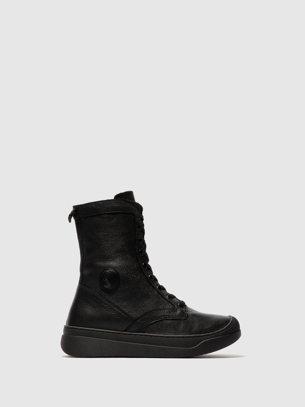 Lace-up Ankle Boots ABOL806SOF BLACK