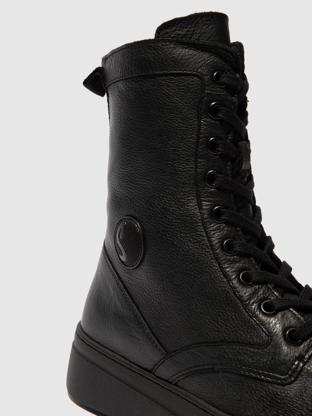 Lace-up Ankle Boots ABOL806SOF BLACK