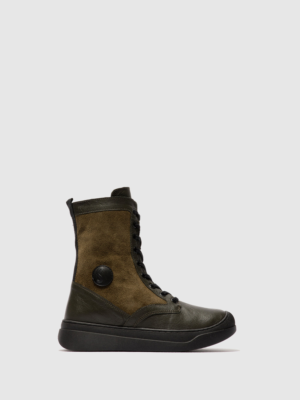 Lace-up Ankle Boots ABOL806SOF MILITARY