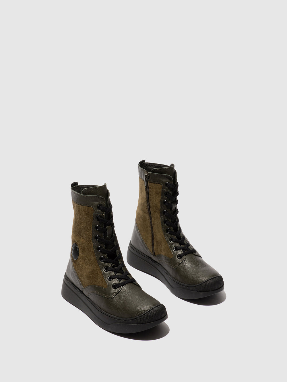 Lace-up Ankle Boots ABOL806SOF MILITARY