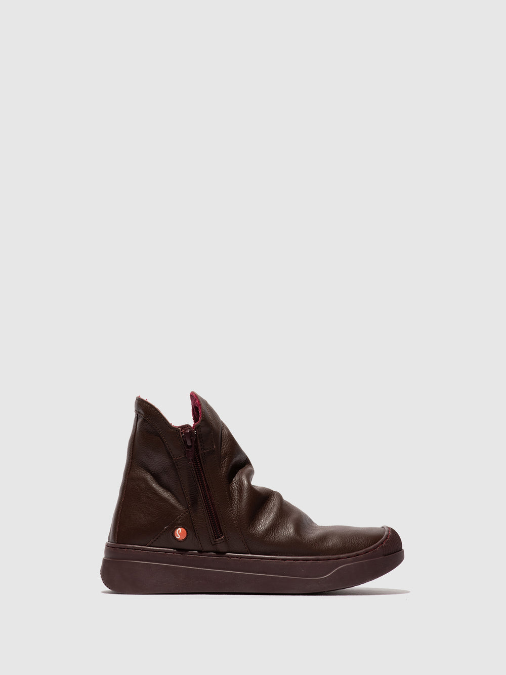 Zip Up Ankle Boots ABIL807SOF WINE