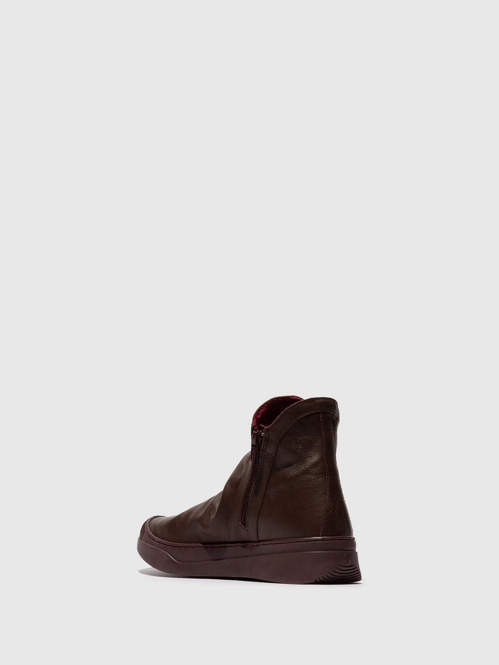 Zip Up Ankle Boots ABIL807SOF WINE