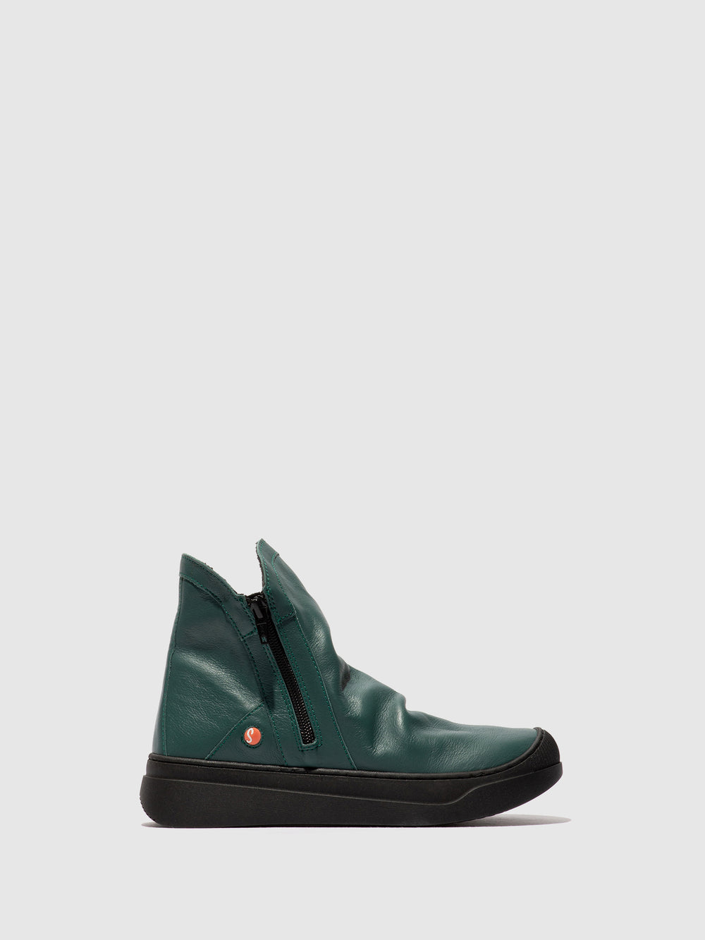 Zip Up Ankle Boots ABIL807SOF TEAL