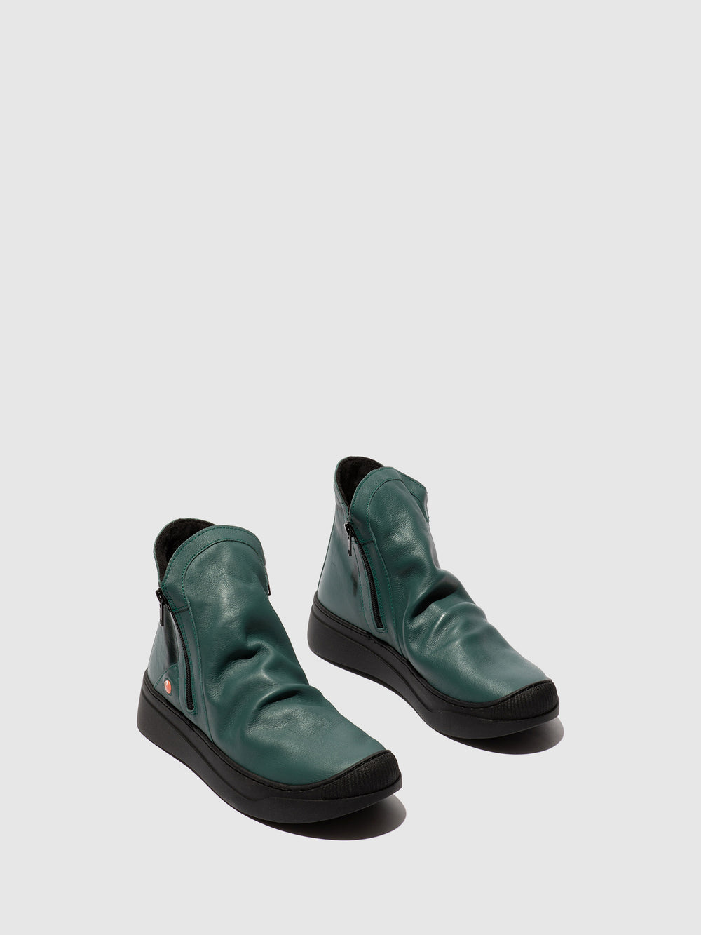 Zip Up Ankle Boots ABIL807SOF TEAL