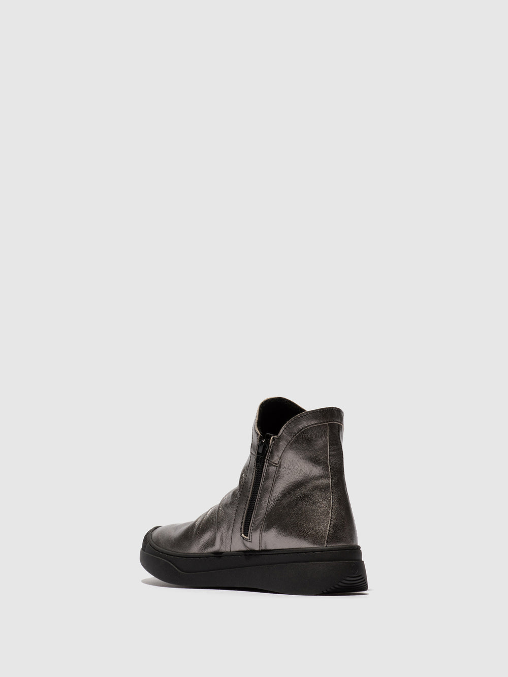 Zip Up Ankle Boots ABIL807SOF GRAPHITE