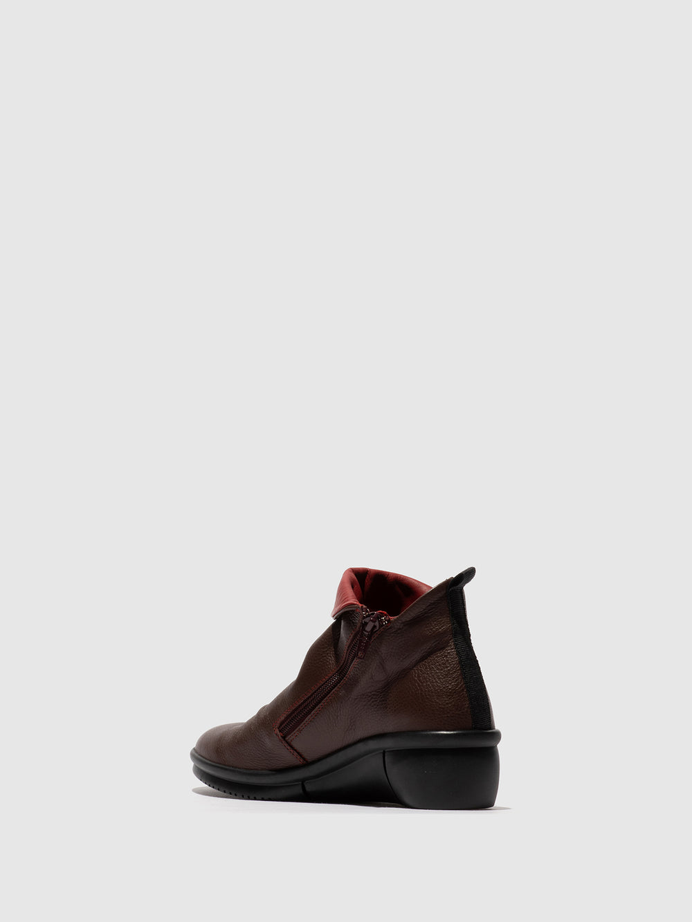 Zip Up Ankle Boots RARA808SOF WINE
