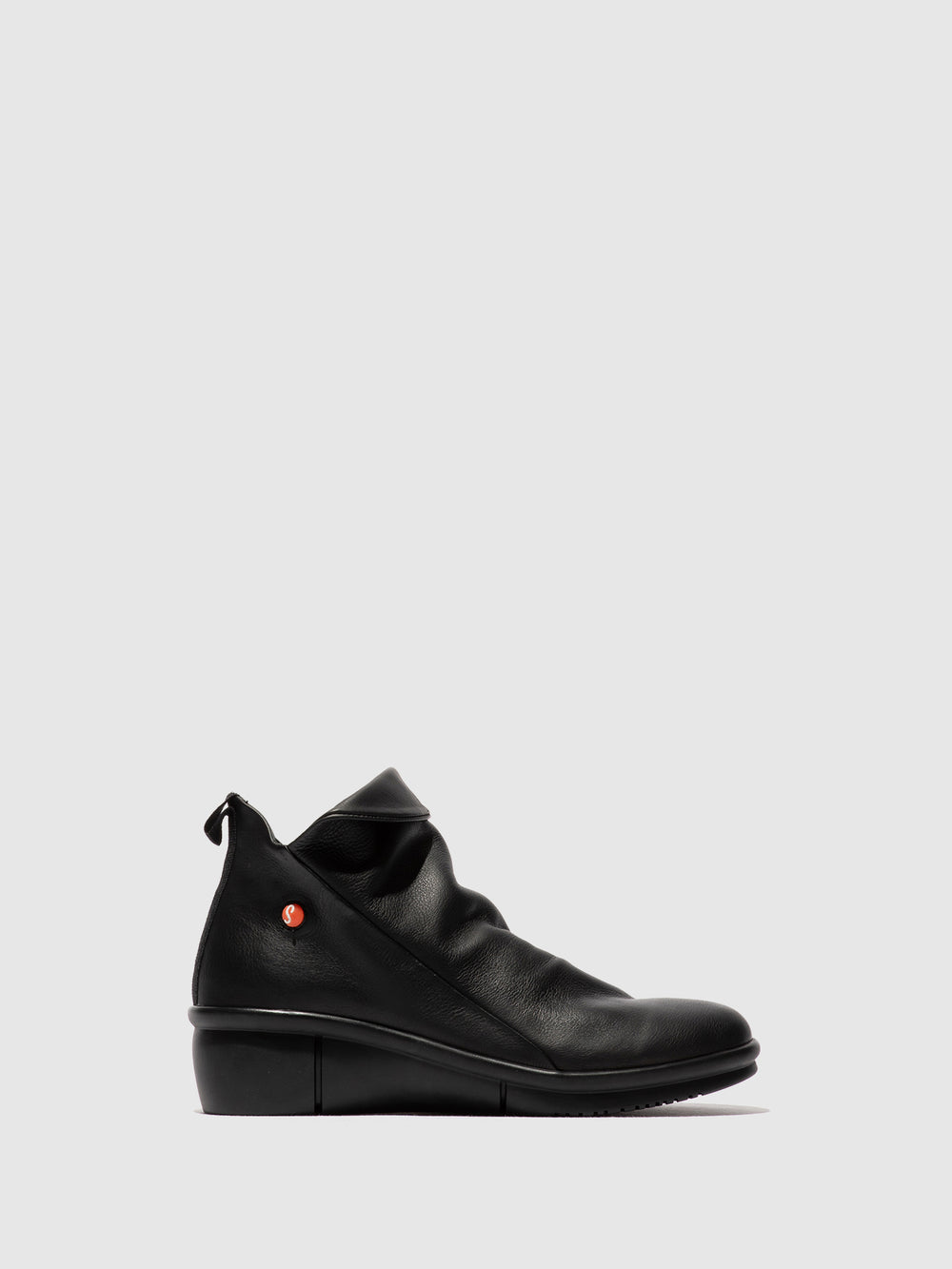 Zip Up Ankle Boots RARA808SOF BLACK