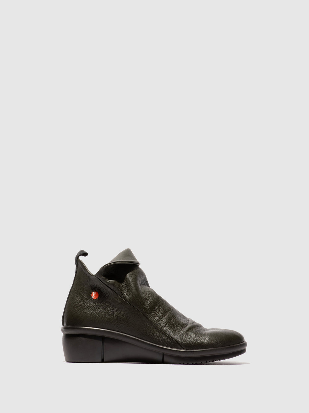 Zip Up Ankle Boots RARA808SOF MILITARY