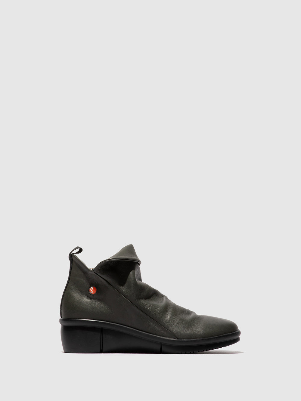 Zip Up Ankle Boots RARA808SOF DK GREY
