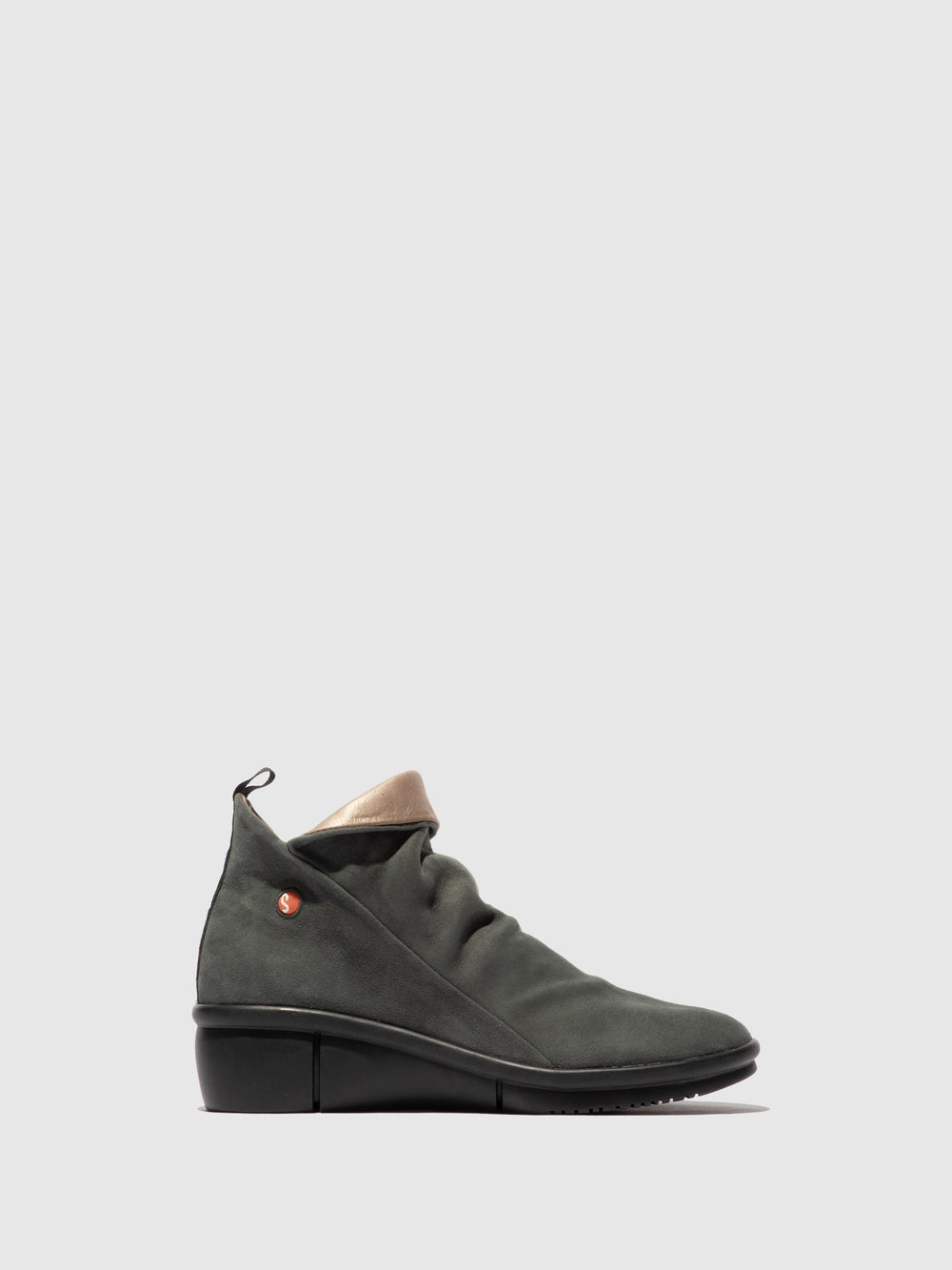 Zip Up Ankle Boots RARA808SOF GREY - Softinos