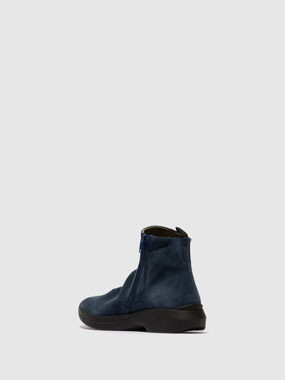 Zip Up Ankle Boots GUJY812SOF BLUE DENIM