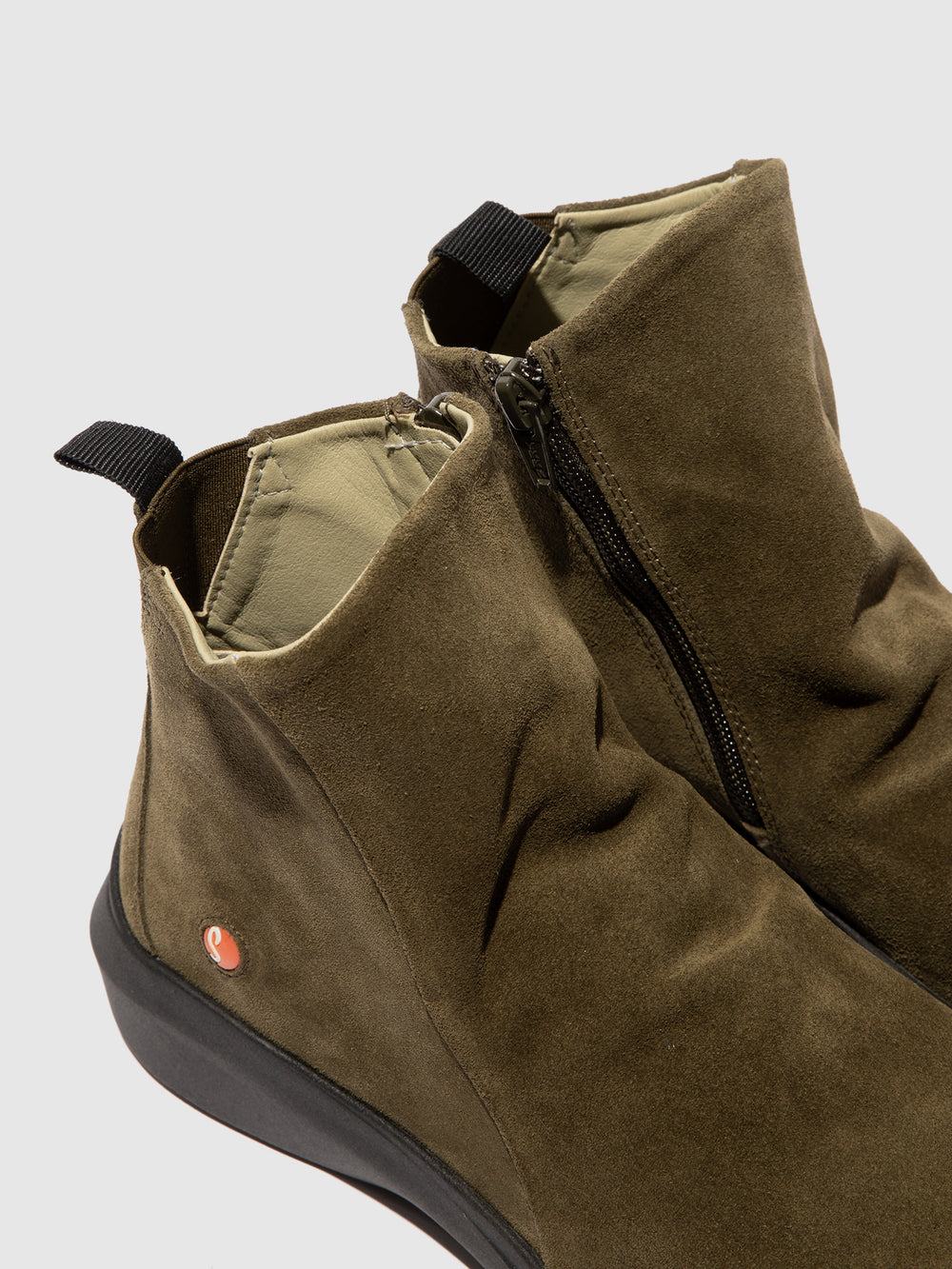 Zip Up Ankle Boots GUJY812SOF ARMY