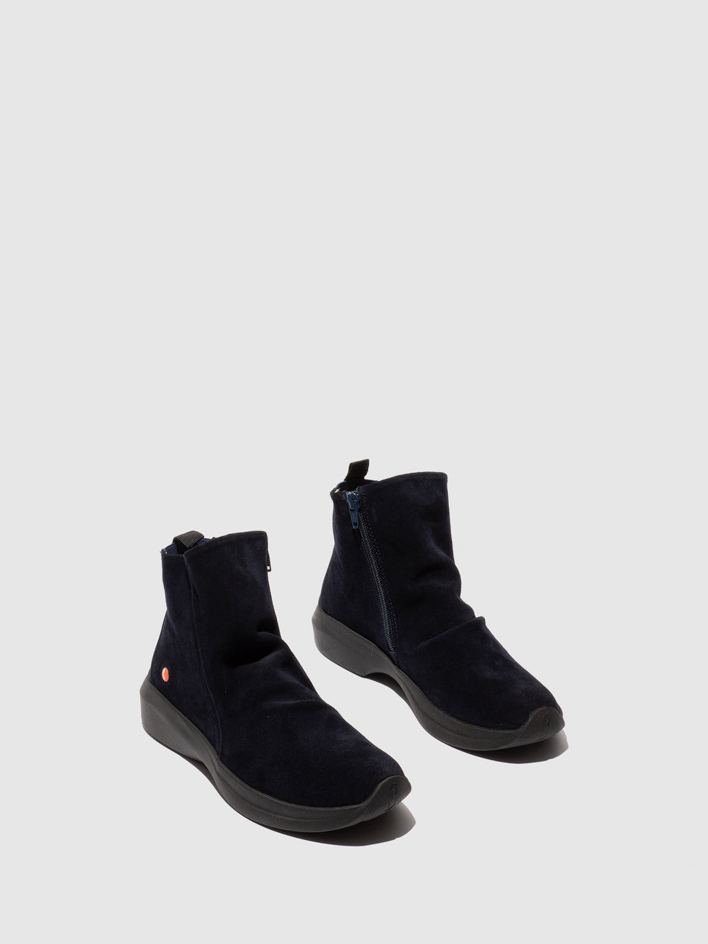 Zip Up Ankle Boots GUJY812SOF NAVY