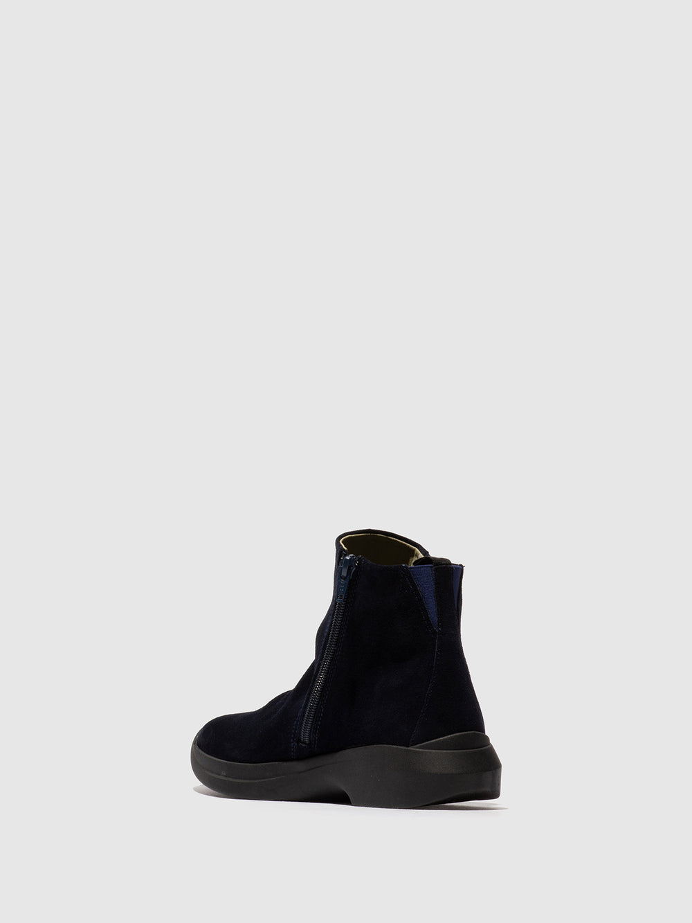 Zip Up Ankle Boots GUJY812SOF NAVY