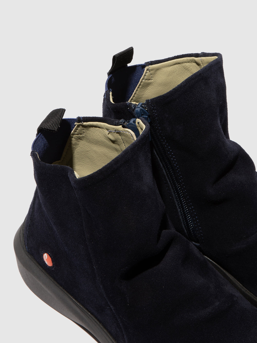Zip Up Ankle Boots GUJY812SOF NAVY