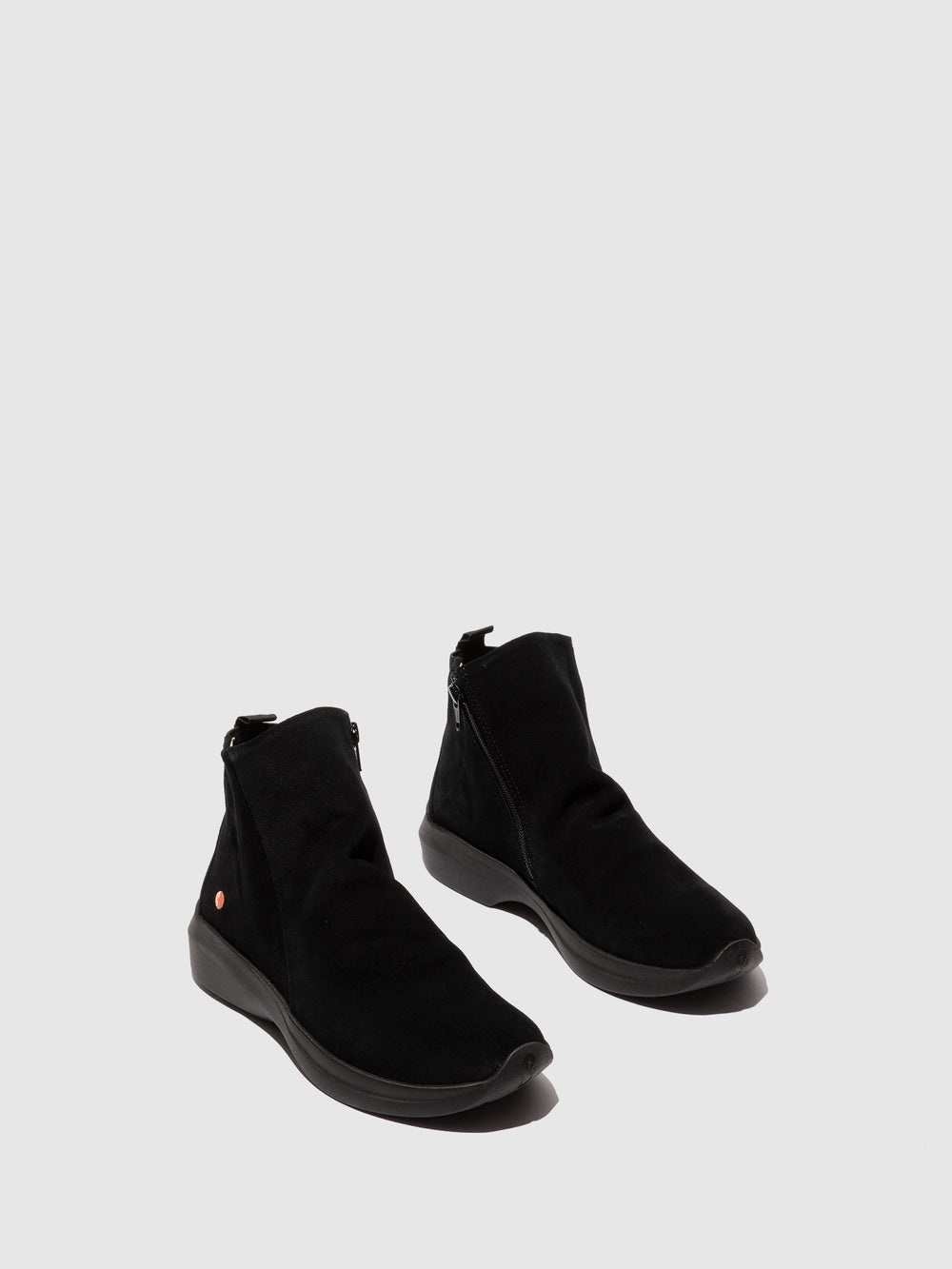 Zip Up Ankle Boots GUJY812SOF BLACK