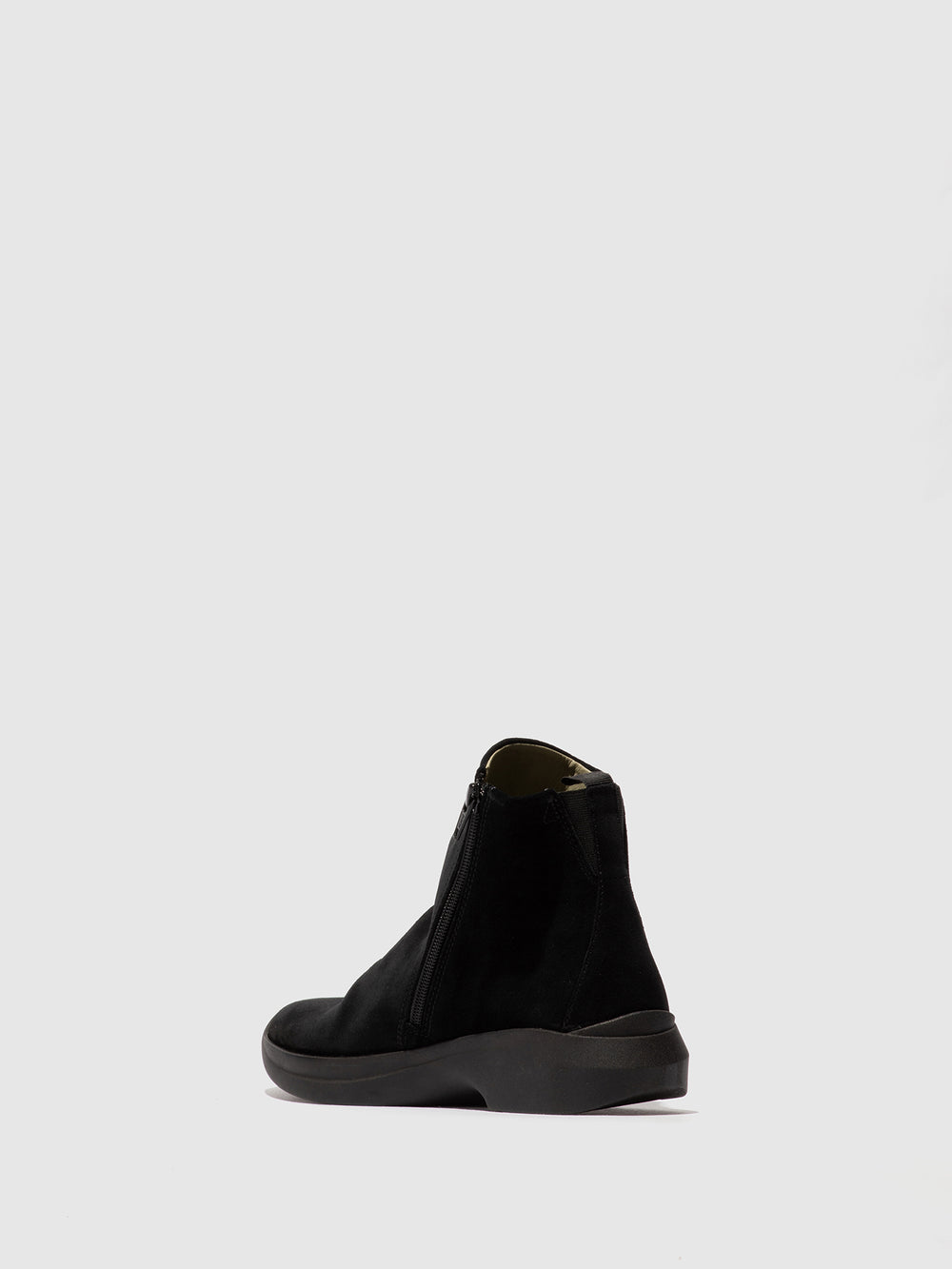 Zip Up Ankle Boots GUJY812SOF BLACK
