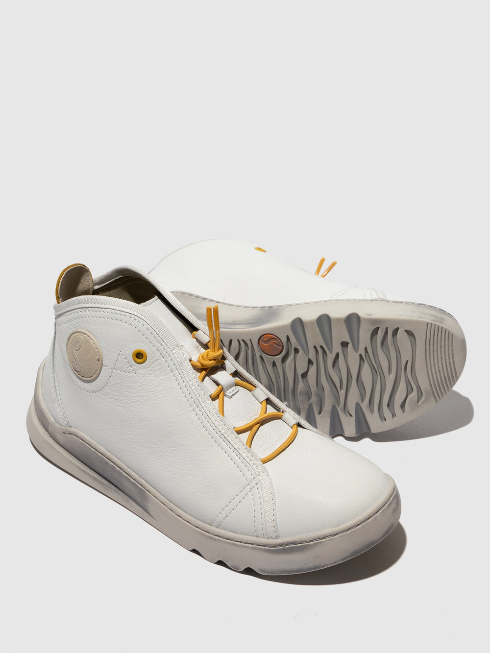 Lace-up Ankle Boots LOKE818SOF WHITE - Softinos